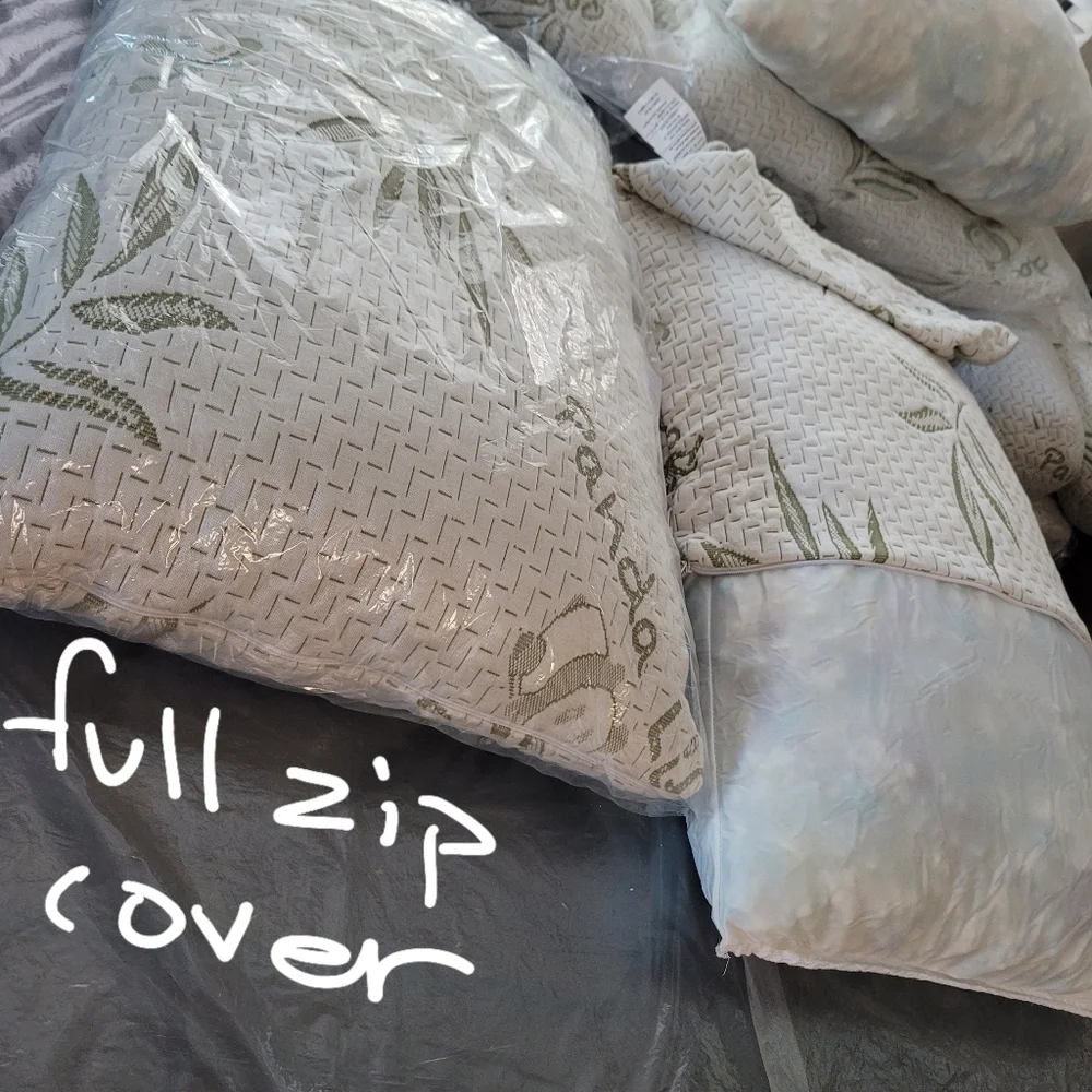 Set of 2 Pillows & Removable Bamboo Covers #320 & 321 Costco